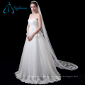 Acessórios nupciais da catedral Tulle Long Lace Wedding Veil